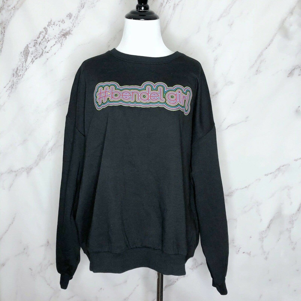 NWT Henri Bendel #bendelgirl Black Sweatshirt